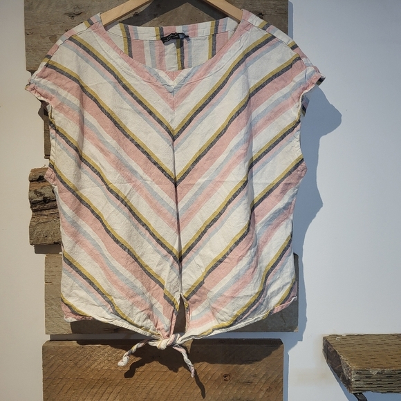 Charlie B Woman Stripe Top - Picture 3 of 5